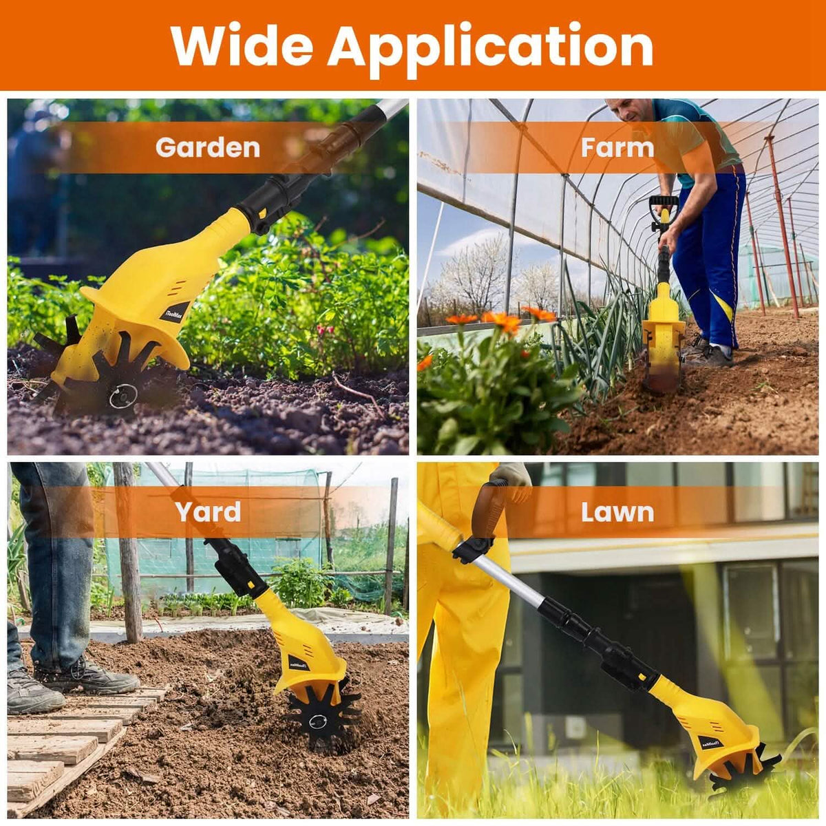 Cordless Electric Garden Tiller Cultivator With 20V Rechargeable Battery - A-1 Thread Vault