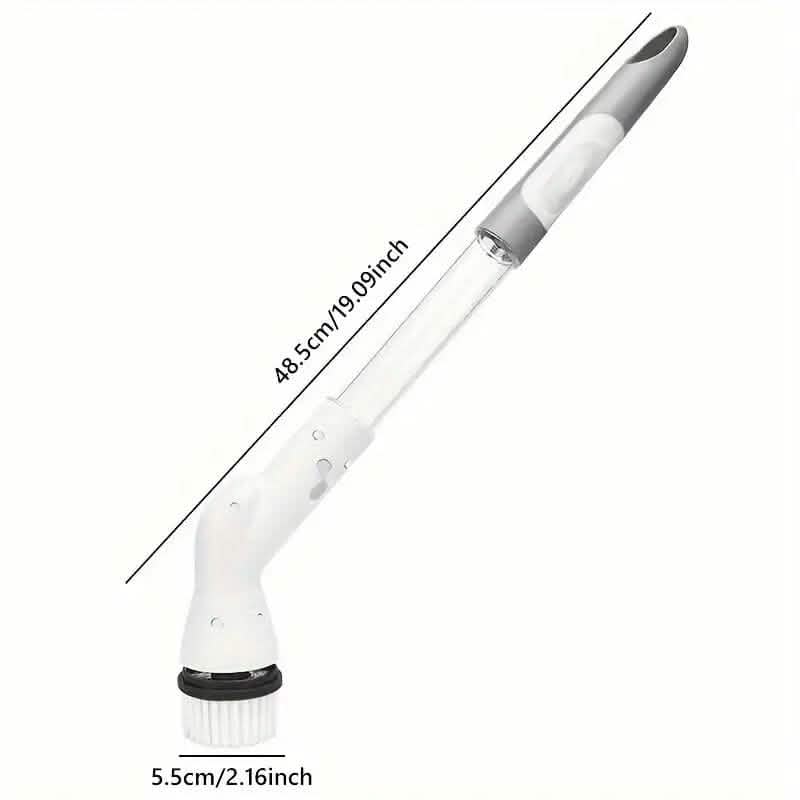 Cordless Electric Spin Scrubber with 6 Brush Heads and Adjustable Long Handle - A-1 Thread Vault