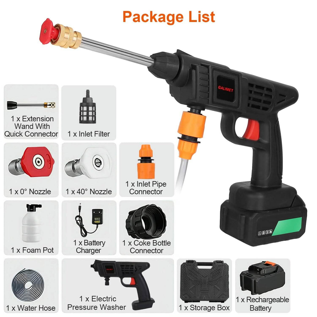 Cordless Portable Pressure Car Washer - A-1 Thread Vault
