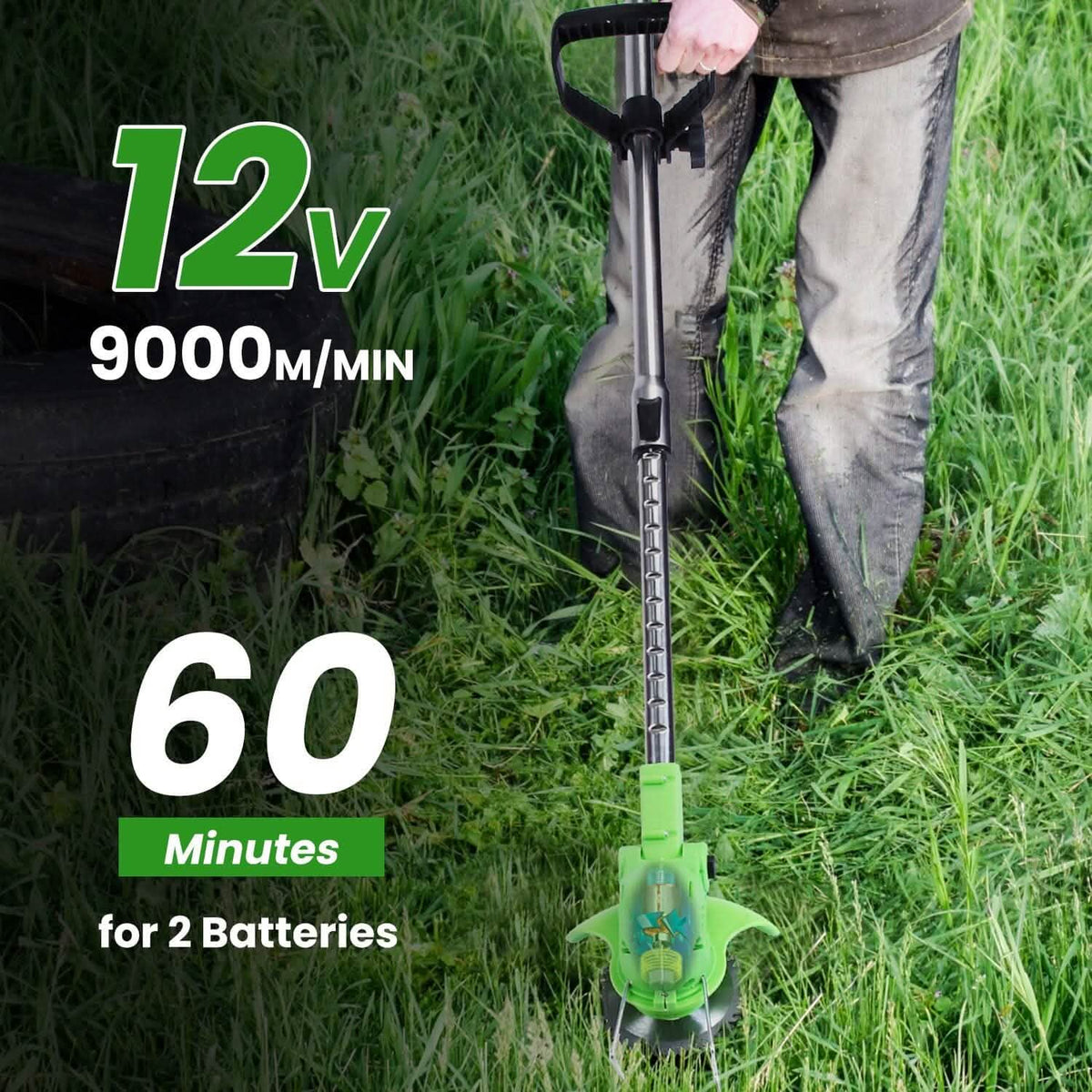 Cordless Rechargeable Grass Trimmer - A-1 Thread Vault
