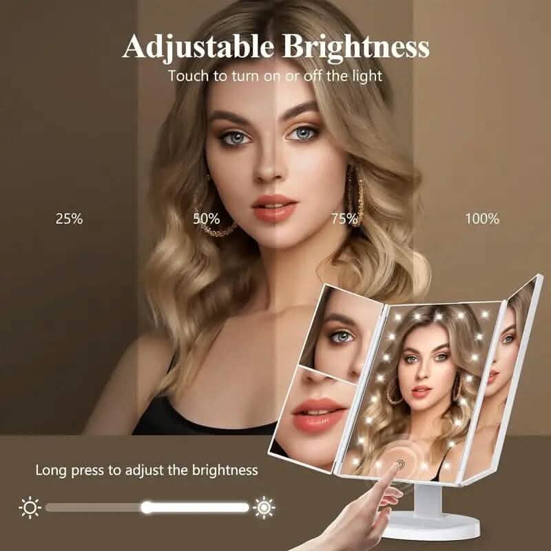 Cosmetic Mirror with Lights and 10X Magnification - A-1 Thread Vault