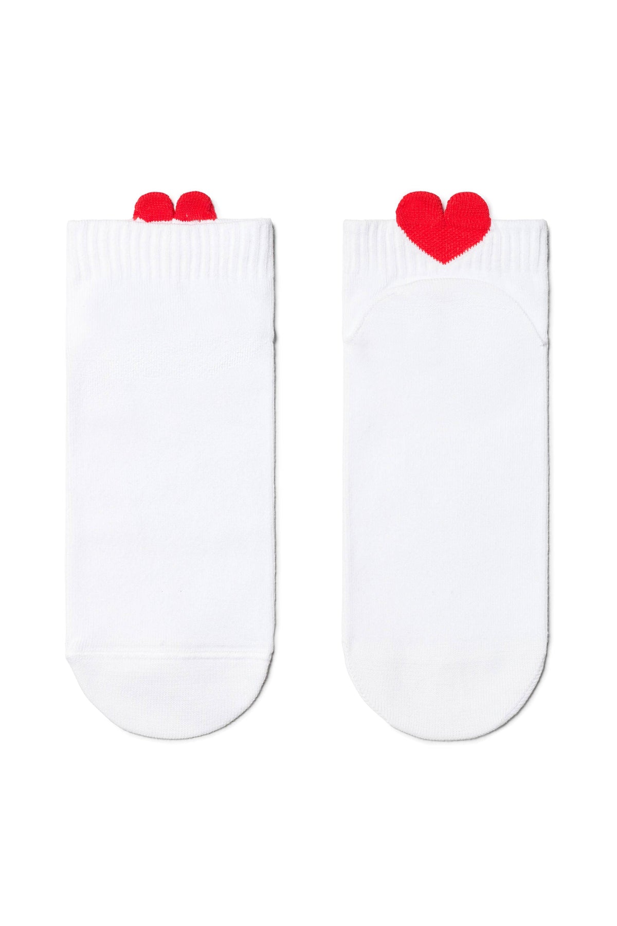 Cotton Ankle Socks Conte Active - 221 Picot Heart - A-1 Thread Vault