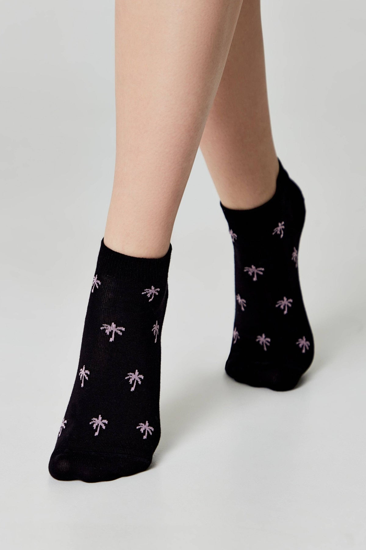 Cotton Ankle Socks Conte Active - 589 Palm Trees - A-1 Thread Vault