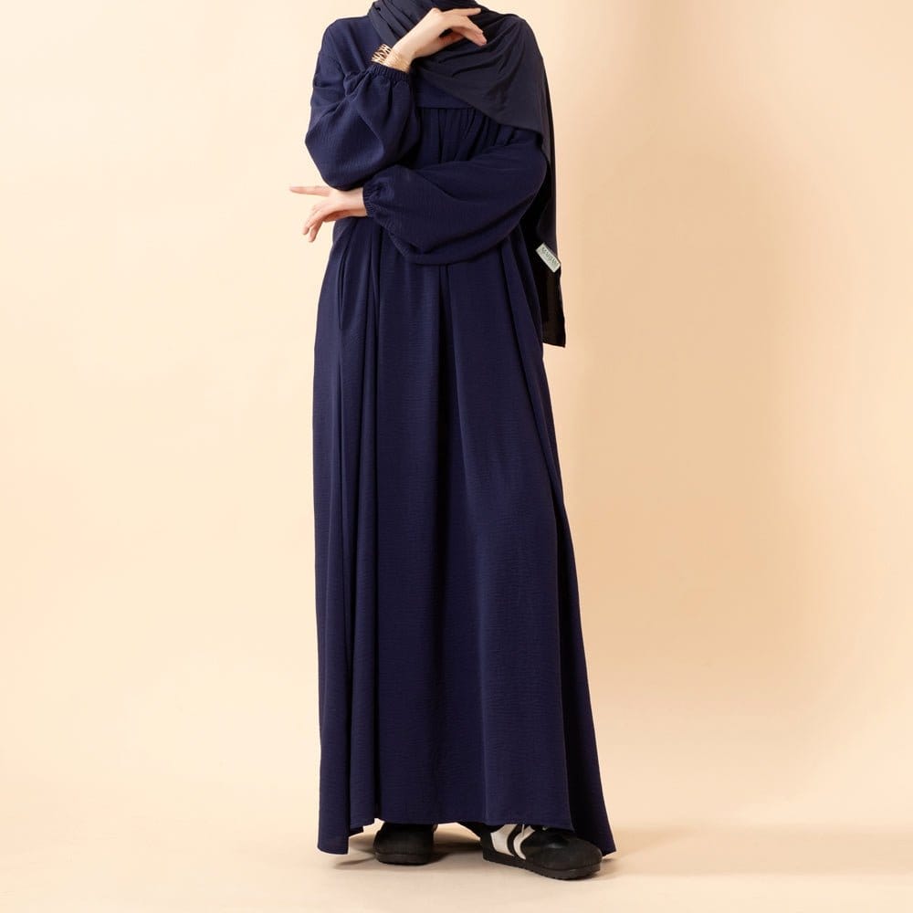Crepe Abaya with Secure Pockets for Umrah (MA386) - A-1 Thread Vault