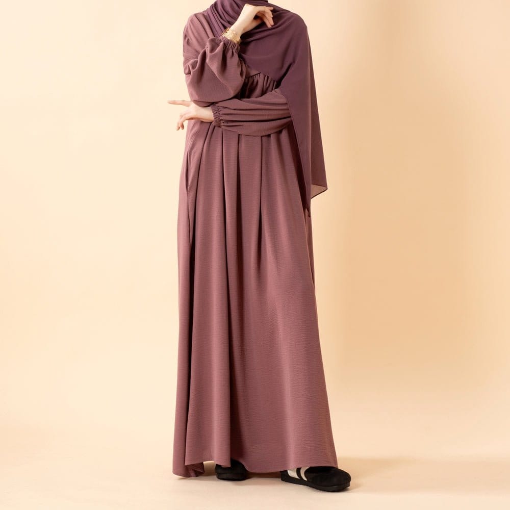 Crepe Abaya with Secure Pockets for Umrah (MA386) - A-1 Thread Vault