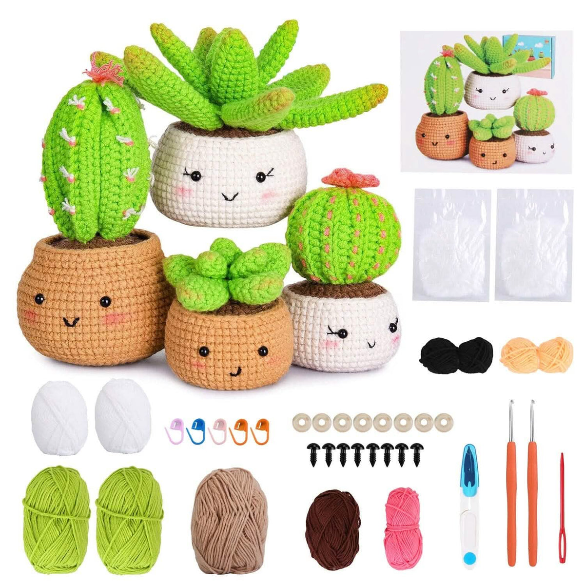 Crochet Kit for Beginners DIY Knitting Supplies - A-1 Thread Vault