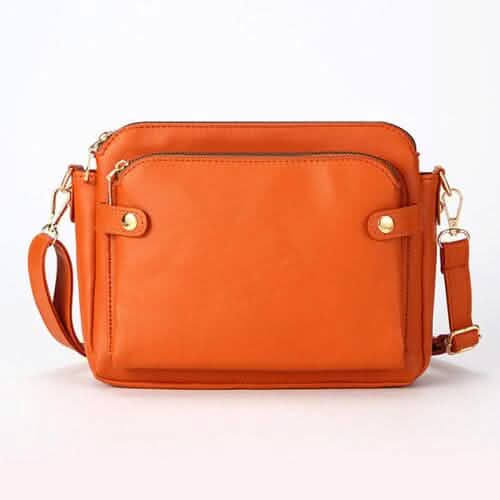 Crossbody Leather Shoulder Bag and Clutch - A-1 Thread Vault