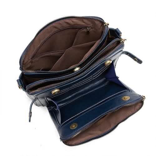Crossbody Leather Shoulder Bag and Clutch - A-1 Thread Vault