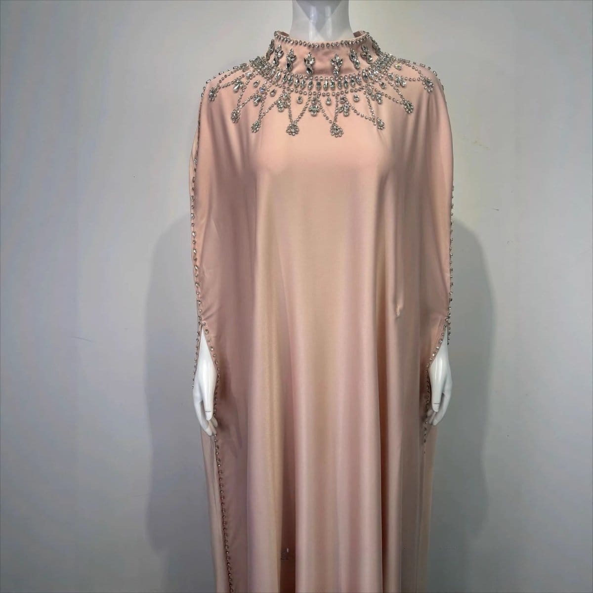 Crystal Embellished Cape Kaftan (MA418) - A-1 Thread Vault