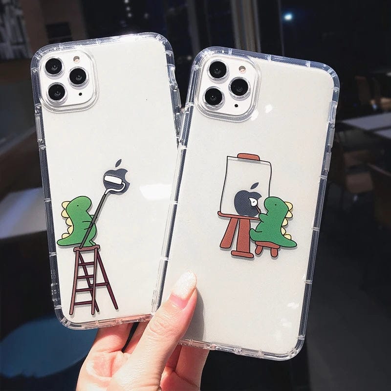 Cute Cartoon Dinosaur iPhone Case - A-1 Thread Vault