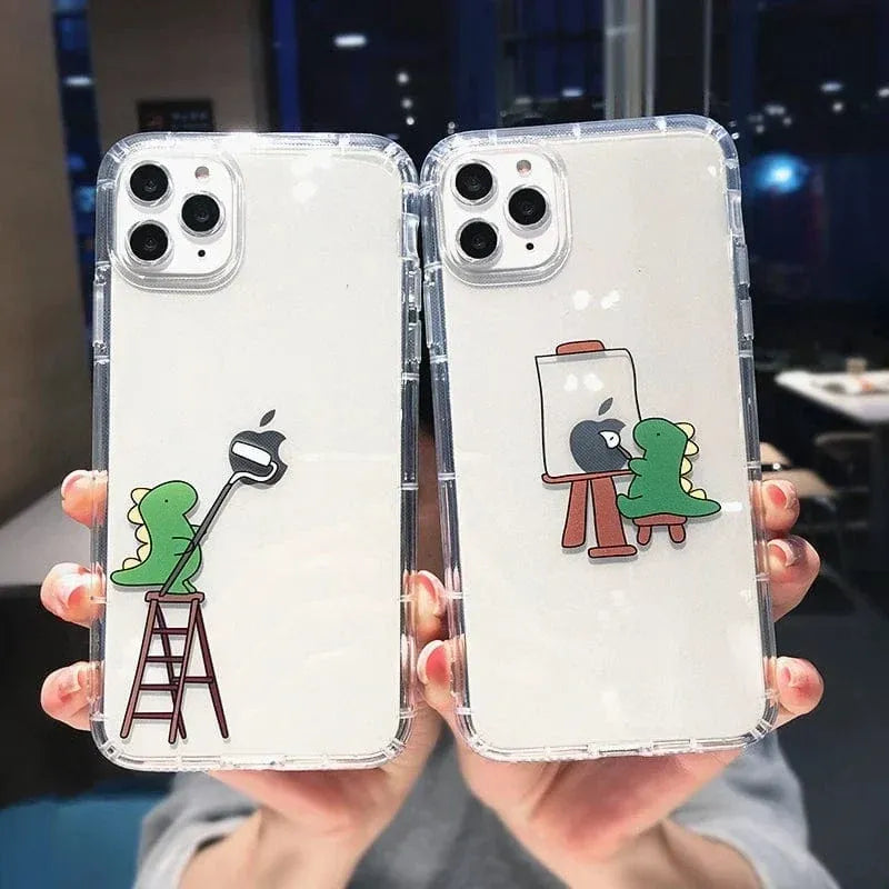 Cute Cartoon Dinosaur iPhone Case - A-1 Thread Vault