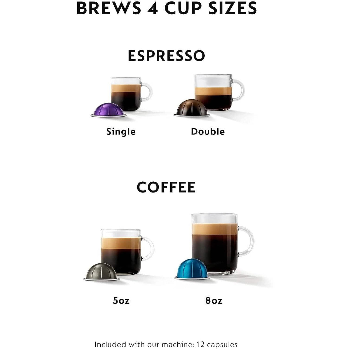 De'Longhi Nespresso VertuoPlus Coffee and Espresso Machine by De'Longhi, 38 ounces, Matte Black (Refurbished) - A-1 Thread Vault