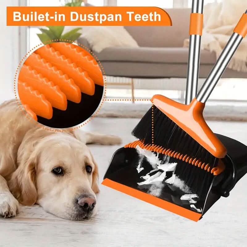 Deluxe Stand Up Broom and Dustpan Set - A-1 Thread Vault