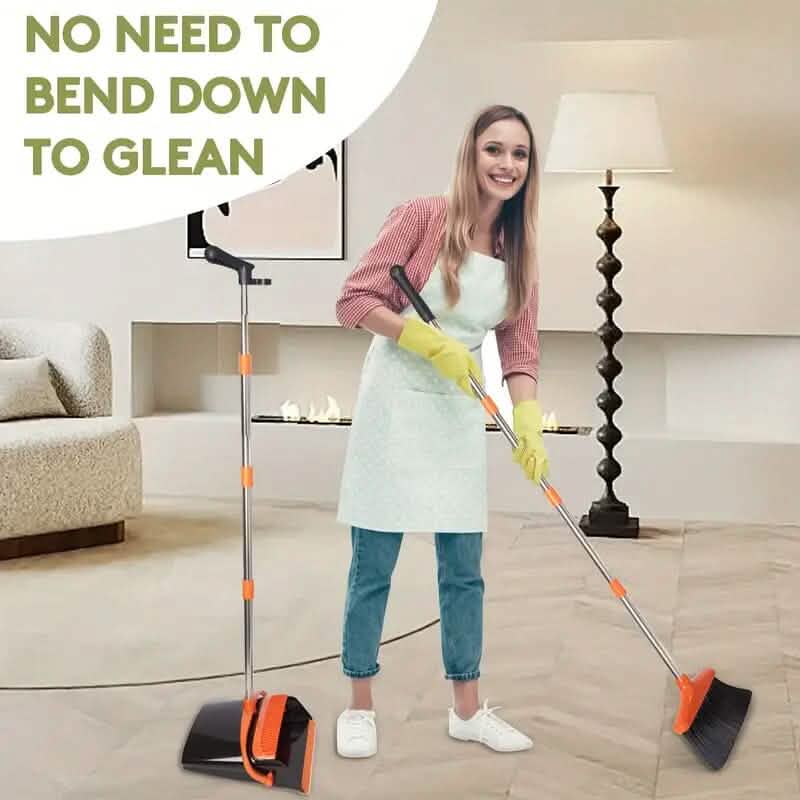 Deluxe Stand Up Broom and Dustpan Set - A-1 Thread Vault