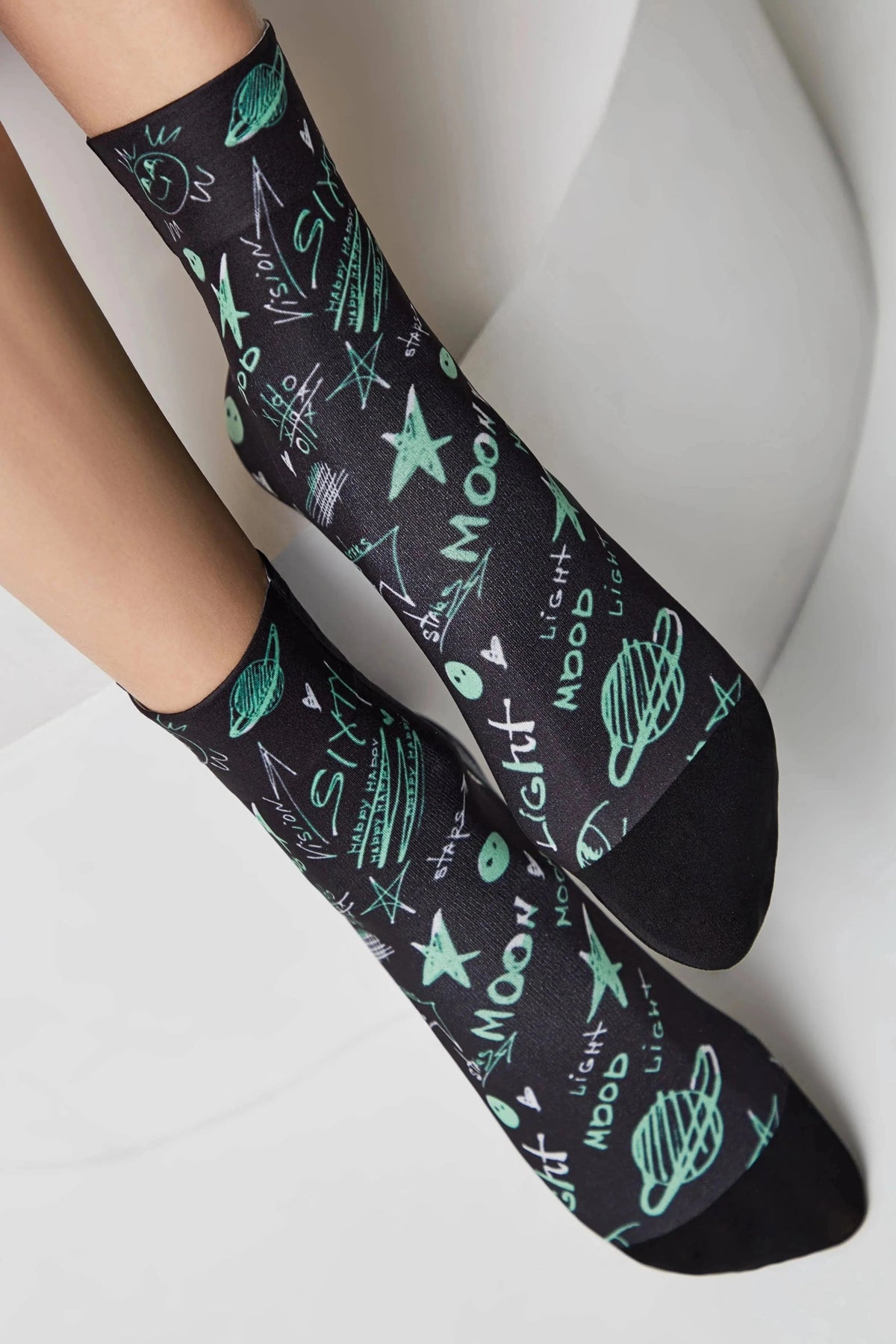 Dense Socks Conte Fantasy 913 - Moon Pattern - A-1 Thread Vault