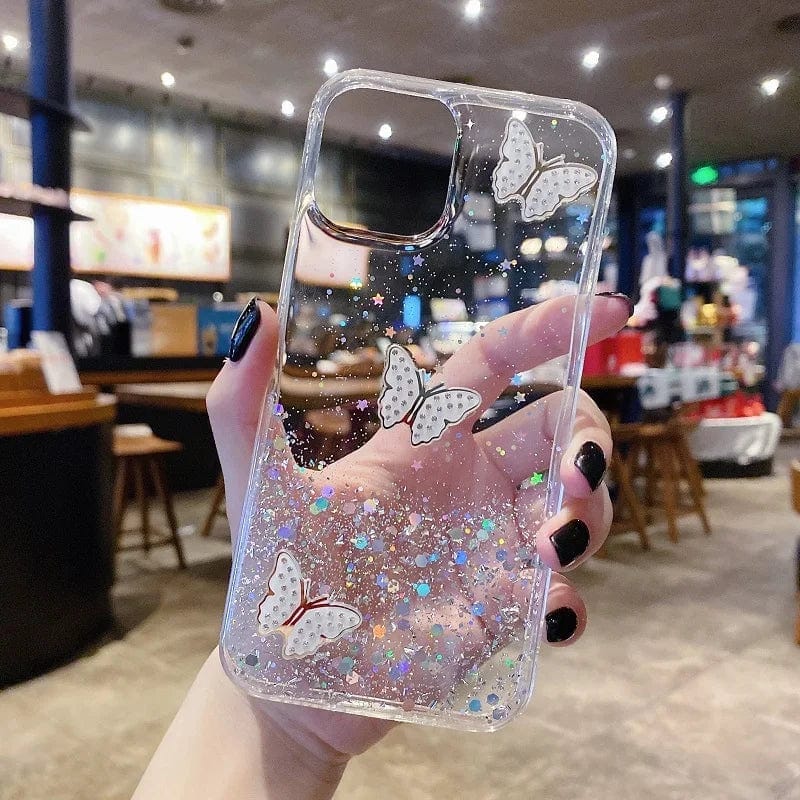 Diamond Butterfly Glitter Bling Samsung Case - A-1 Thread Vault