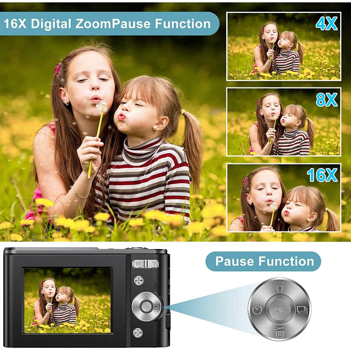 Digital Baby Camera 1080P 48MP with 32GB SD Card - A-1 Thread Vault