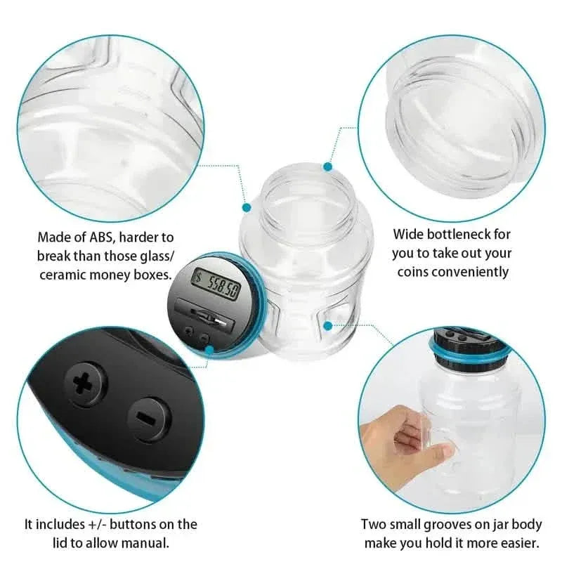 Digital Counting Money Jar - A-1 Thread Vault