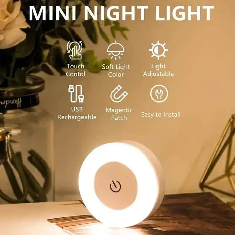 Dimmable Touch Sensor Wall Night Light, 3 Color Modes (White, Warm, Cool) - A-1 Thread Vault