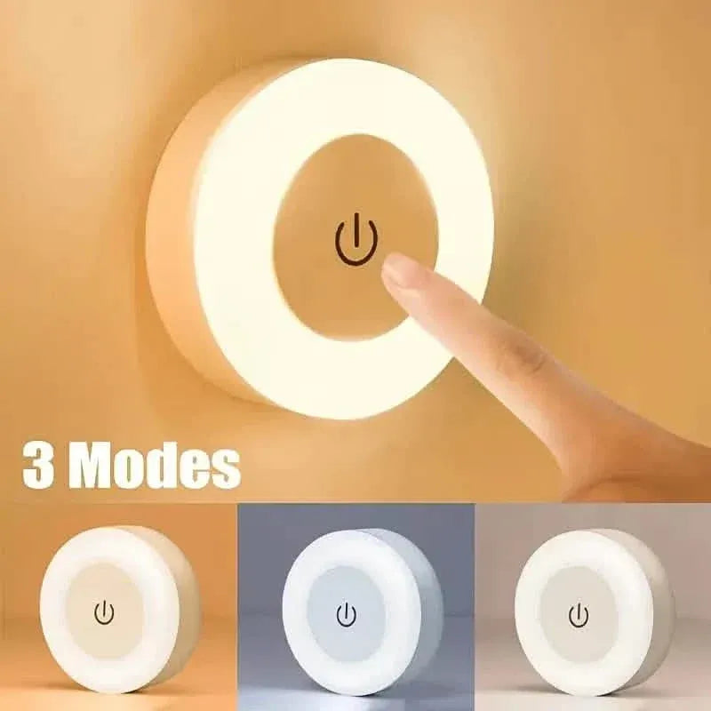 Dimmable Touch Sensor Wall Night Light, 3 Color Modes (White, Warm, Cool) - A-1 Thread Vault