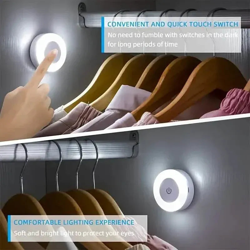Dimmable Touch Sensor Wall Night Light, 3 Color Modes (White, Warm, Cool) - A-1 Thread Vault