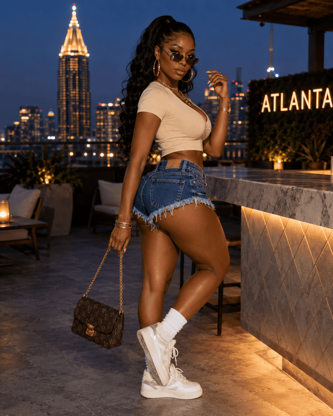 Distressed Raw-Hem Low-Rise Denim Shorts - A-1 Thread Vault