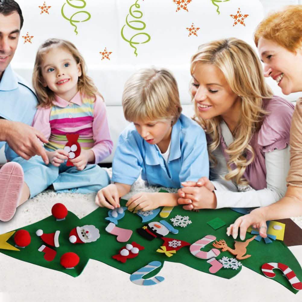 DIY Felt Christmas Tree Set with Ornaments - A-1 Thread Vault