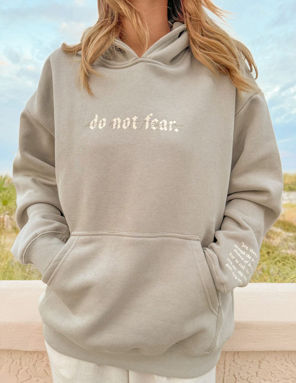 Do Not Fear Grey Unisex Hoodie - A-1 Thread Vault