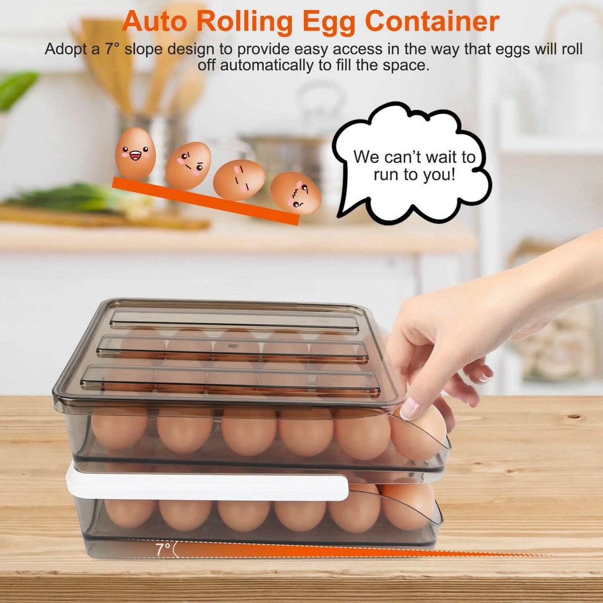 Double Layer Egg Storage for Refrigerator - A-1 Thread Vault