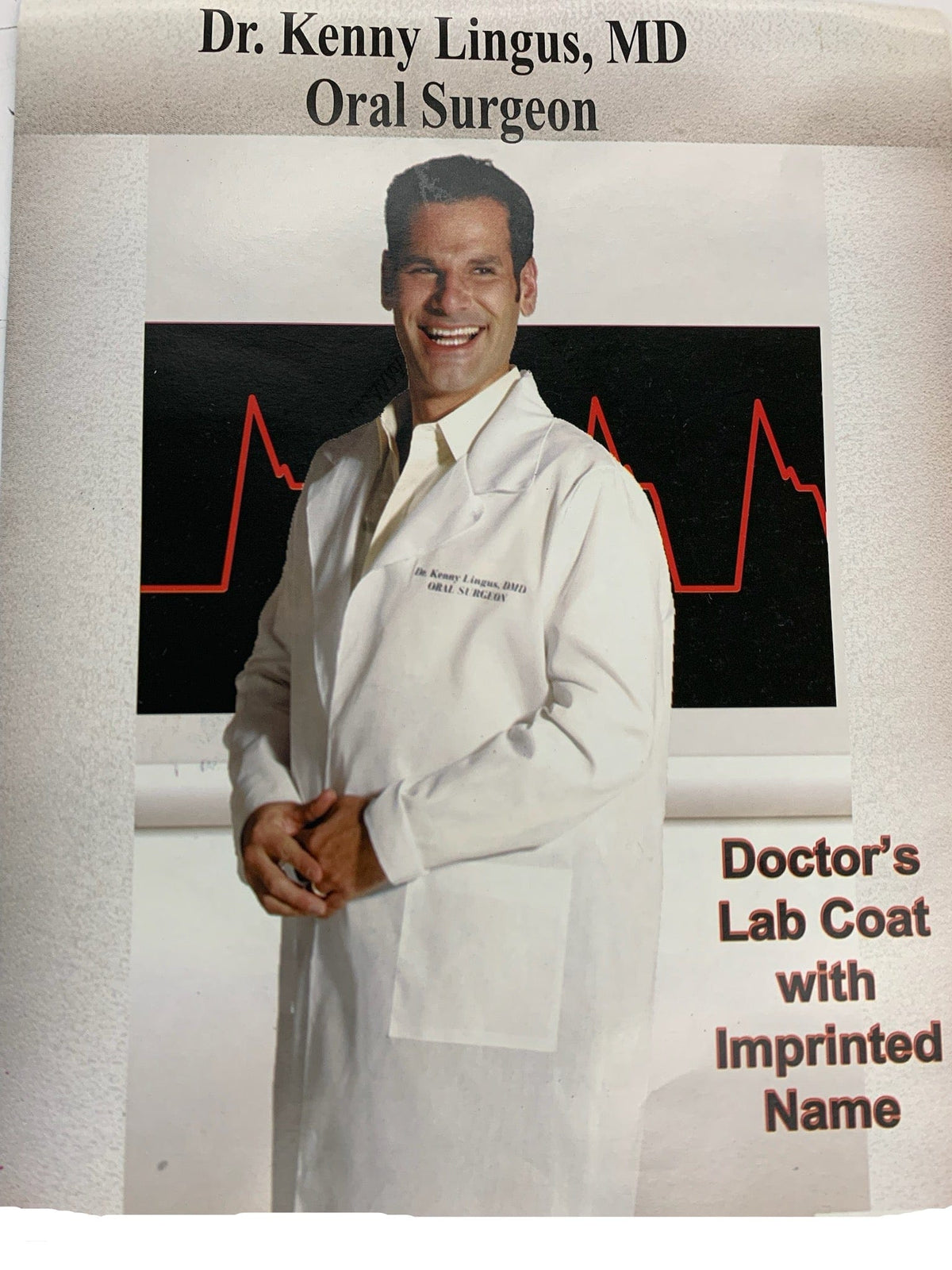 Dr. Kenny Lingus Lab Coat Costume - A-1 Thread Vault