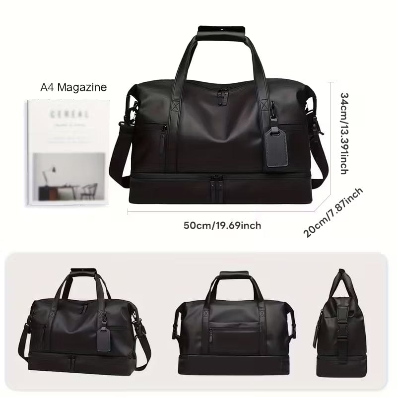 Durable Large Weekender Bag with Shoe Compartment - A-1 Thread Vault