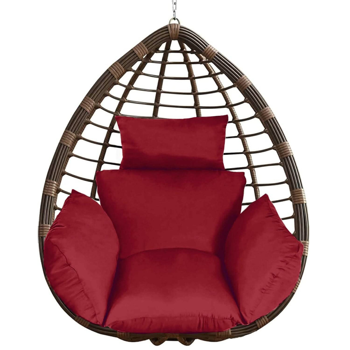 Egg Chair Hanging Basket Seat Cushion with Headrest - A-1 Thread Vault