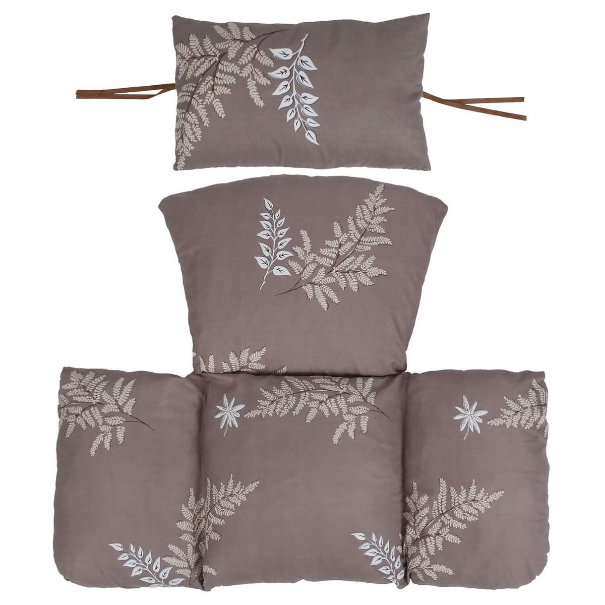 Egg Chair Hanging Basket Seat Soft Cushion with Headrest - A-1 Thread Vault