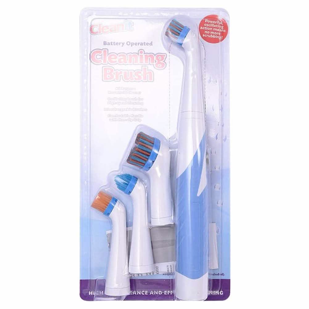 Electric Cleaning Brush with Household All Purpose 4 Brush Heads - A-1 Thread Vault