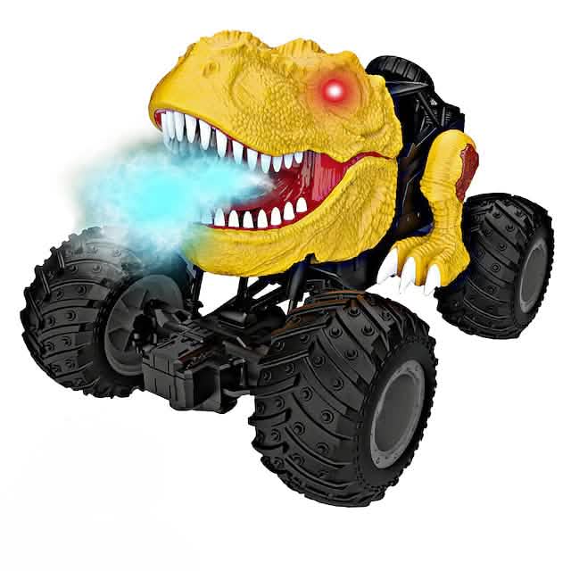 Electric Dinosaur Remote Control Spray Stunt Car - A-1 Thread Vault