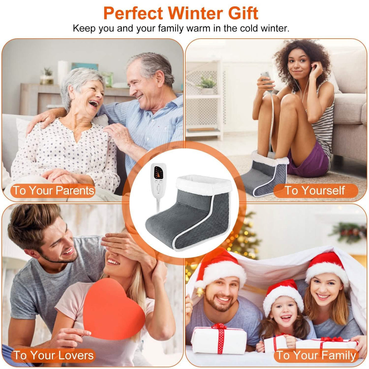 Electric Heated Foot Warmer with 6 Level Heating 4 Level Timing - A-1 Thread Vault