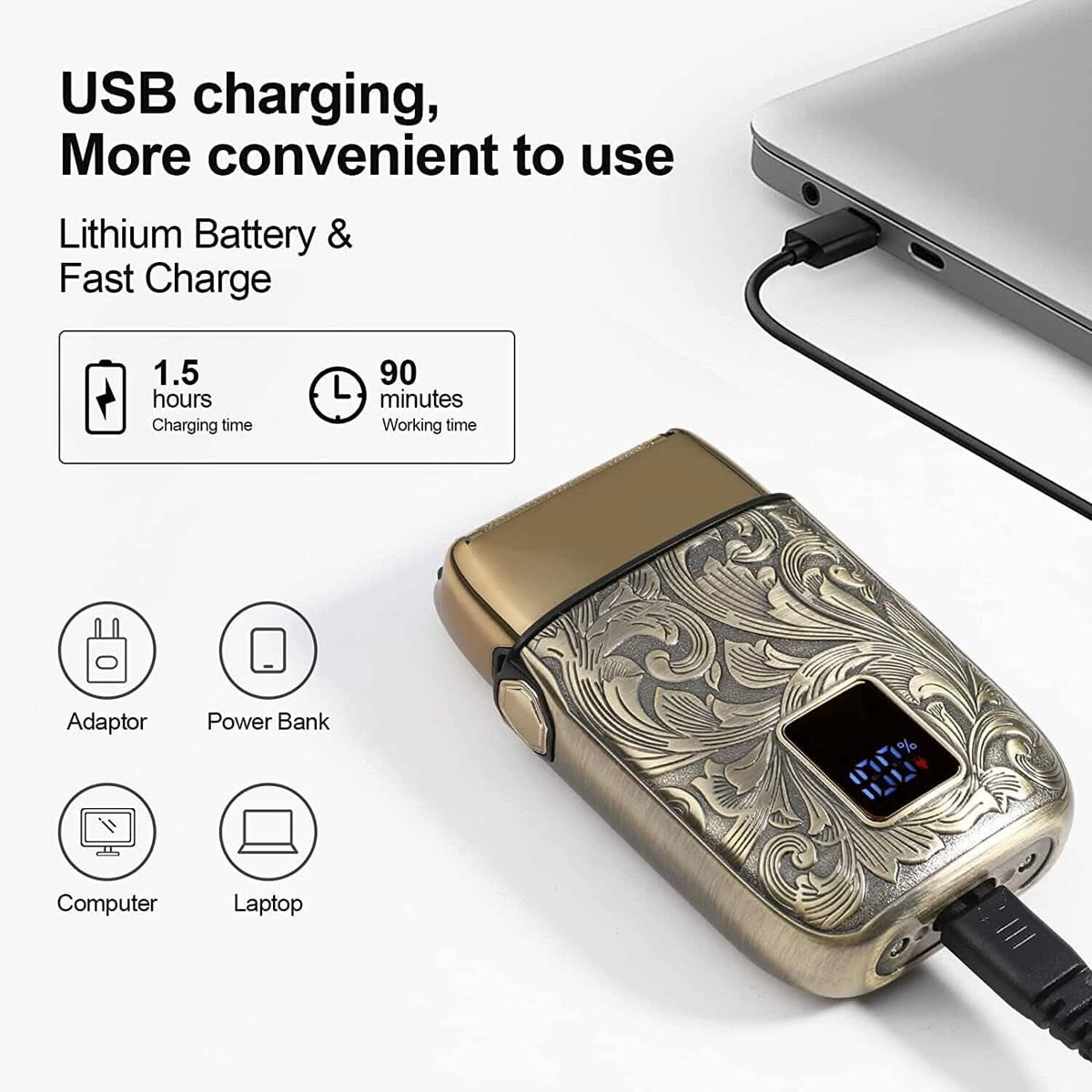 Electric Razor for Men - A-1 Thread Vault