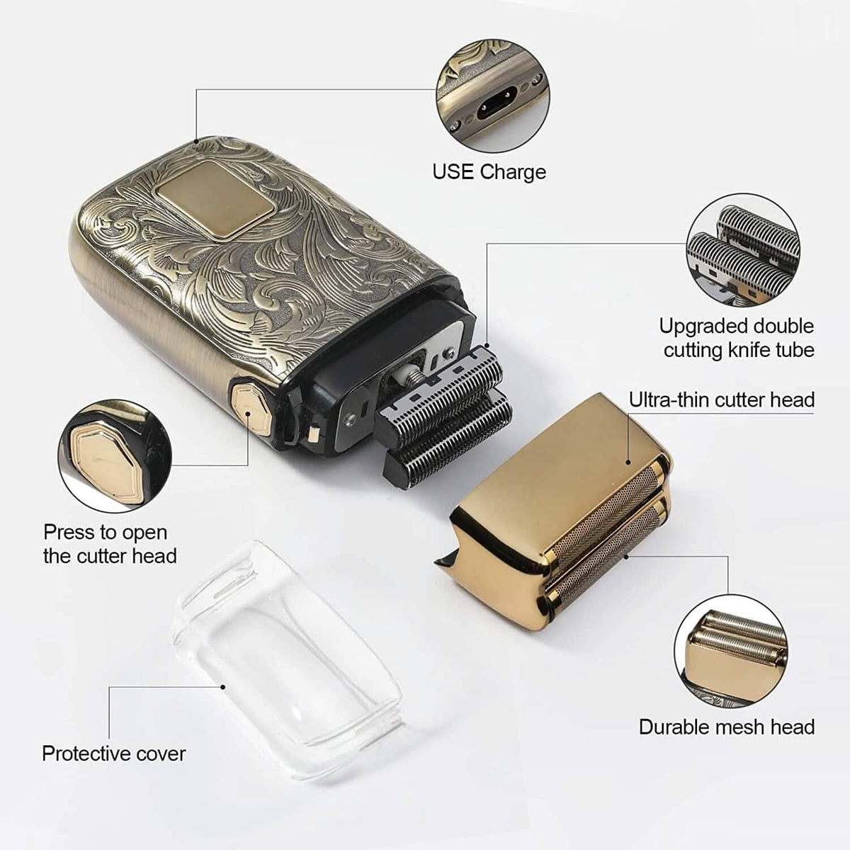 Electric Razor for Men - A-1 Thread Vault