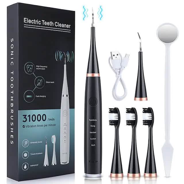 Electric Toothbrush Sonic Dental Scaler Teeth Whitening Kit - A-1 Thread Vault