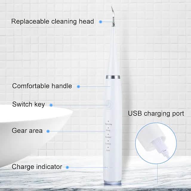 Electric Toothbrush Sonic Dental Scaler Teeth Whitening Kit - A-1 Thread Vault