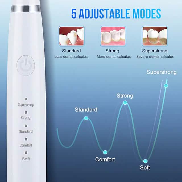 Electric Toothbrush Sonic Dental Scaler Teeth Whitening Kit - A-1 Thread Vault