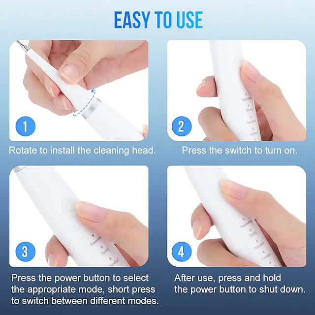Electric Toothbrush Sonic Dental Scaler Teeth Whitening Kit - A-1 Thread Vault