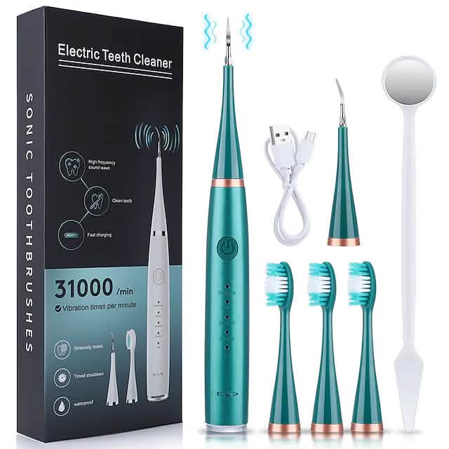 Electric Toothbrush Sonic Dental Scaler Teeth Whitening Kit - A-1 Thread Vault