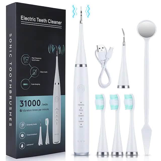 Electric Toothbrush Sonic Dental Scaler Teeth Whitening Kit - A-1 Thread Vault