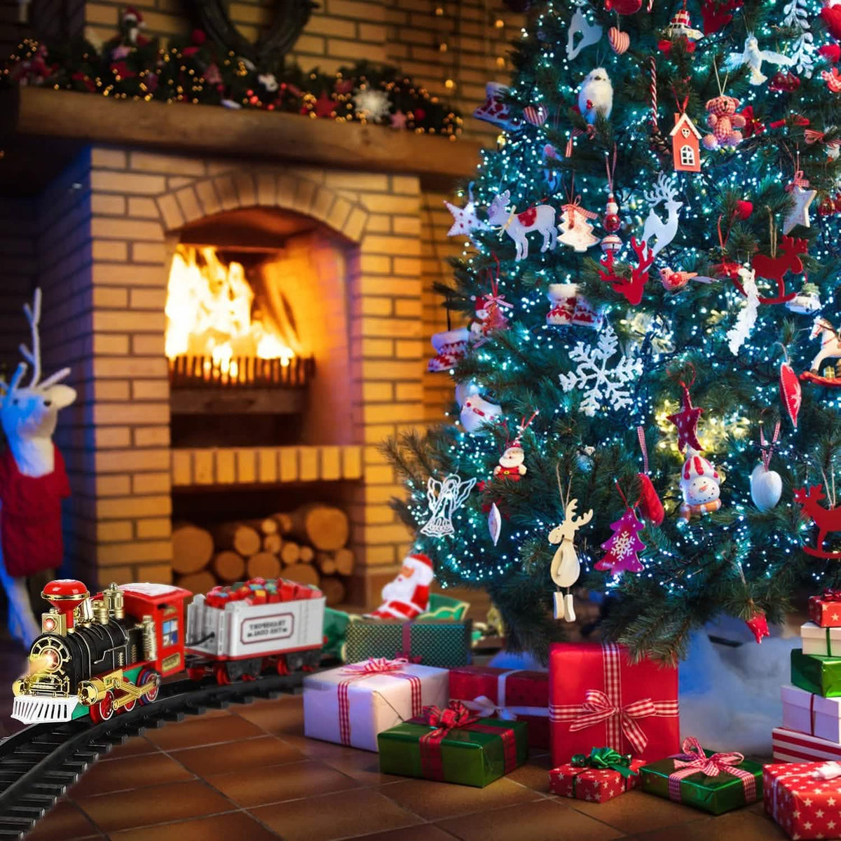 Electric Train Christmas Kid Toy Set - A-1 Thread Vault