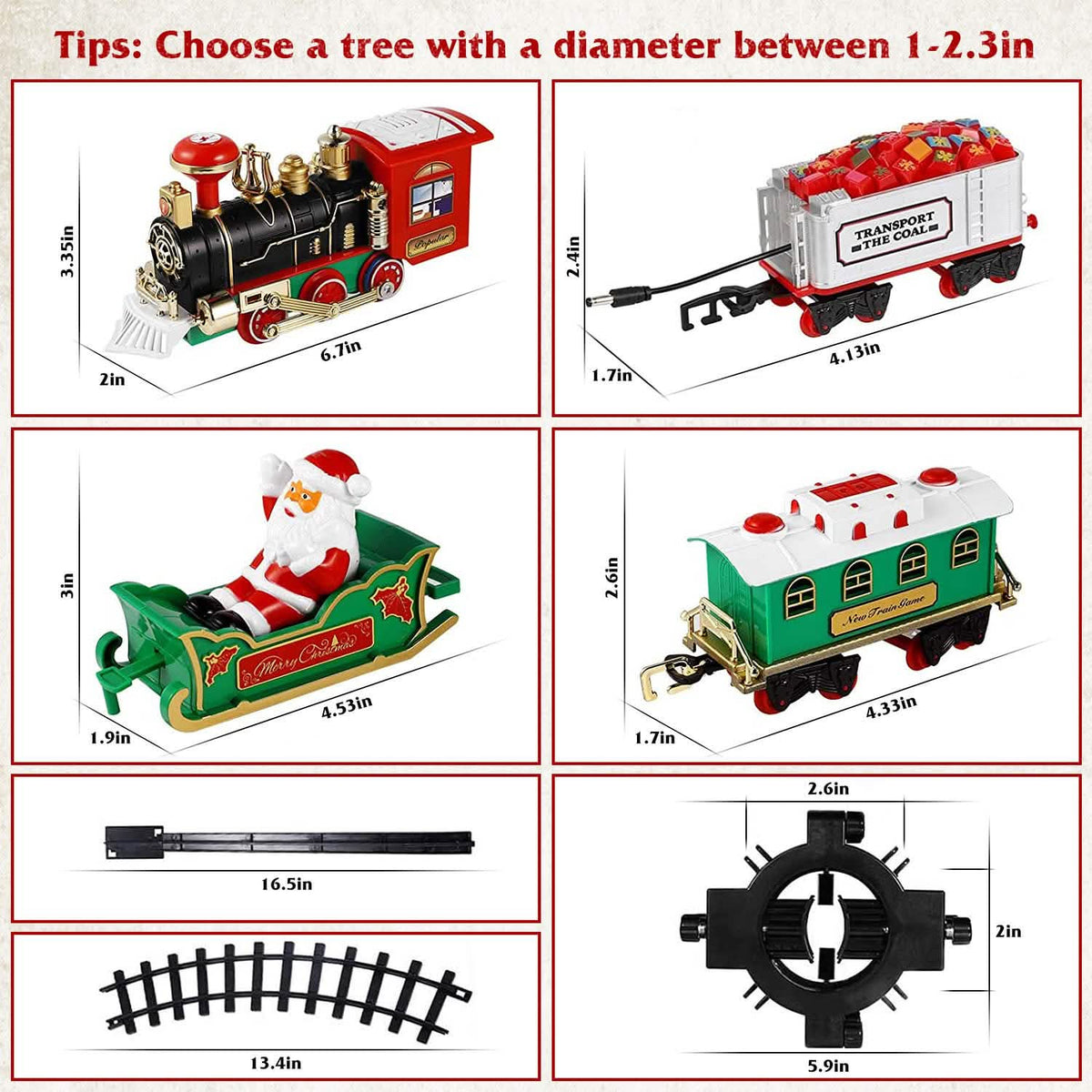 Electric Train Christmas Kid Toy Set - A-1 Thread Vault