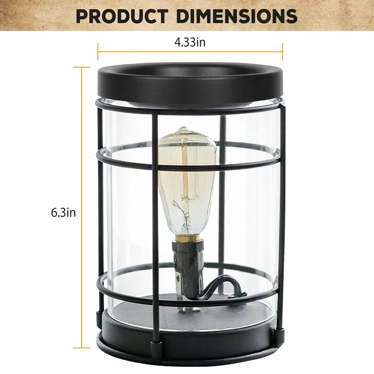 Electric Wax Melt Warmer Vintage Light Bulb - A-1 Thread Vault