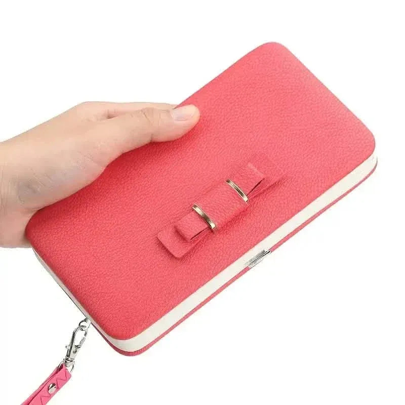 Elegant Bow Decor Phone Wallet - A-1 Thread Vault