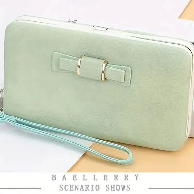 Elegant Bow Decor Phone Wallet - A-1 Thread Vault