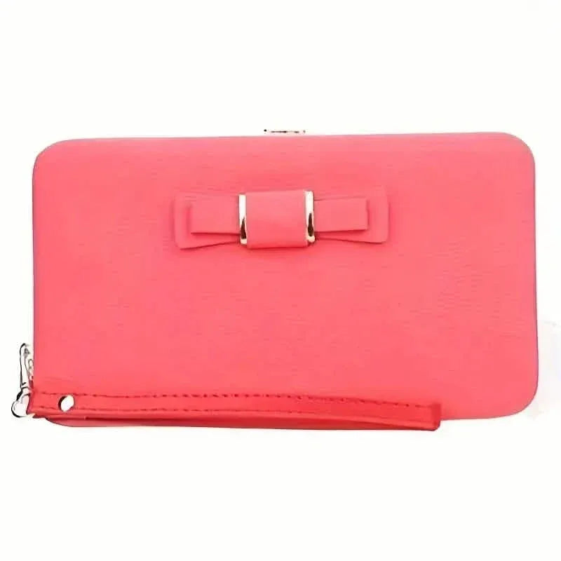 Elegant Bow Decor Phone Wallet - A-1 Thread Vault